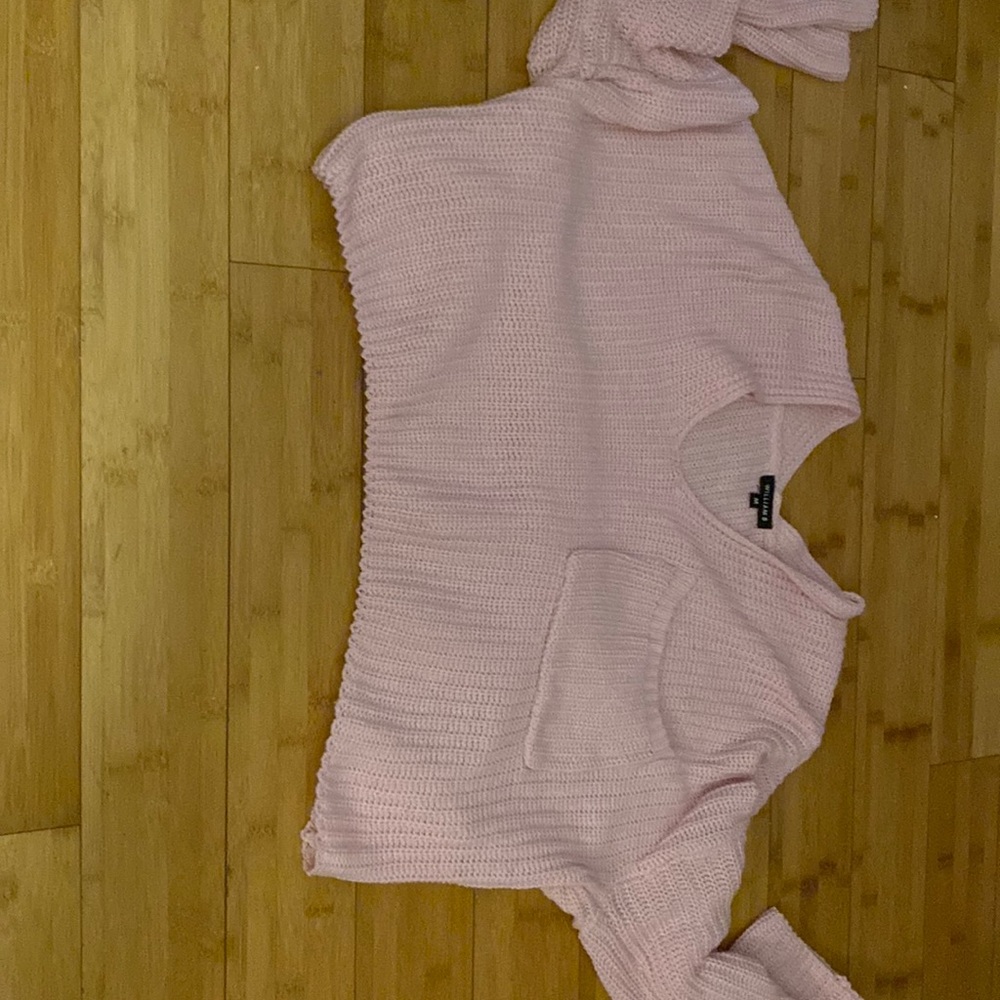 light pink sweater